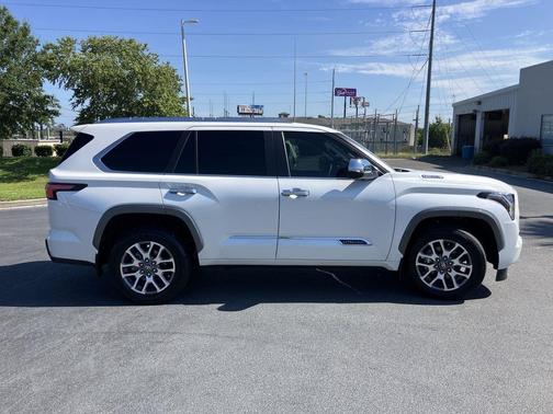 White (Wind Chill Pearl) 2025 Toyota Sequoia 1794 Edition