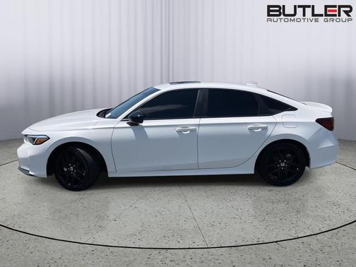 White (Platinum White Pearl) 2025 Honda Civic Hybrid Sport