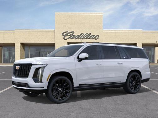 Vibrant White Tricoat 2026 Cadillac Escalade ESV Sport Platinum SUV
