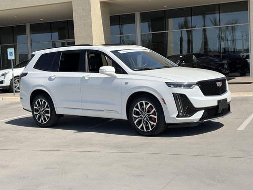 Crystal White Tricoat 2023 Cadillac XT6 Sport AWD