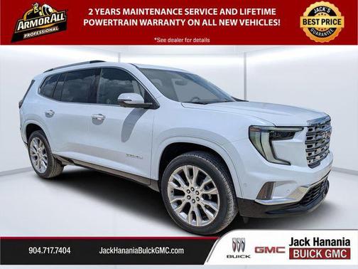 Glacier White Tricoat 2026 GMC Acadia Denali
