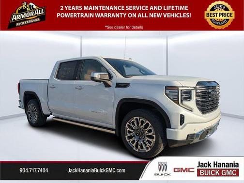 Glacier White Tricoat 2026 GMC Sierra 1500 Denali Ultimate