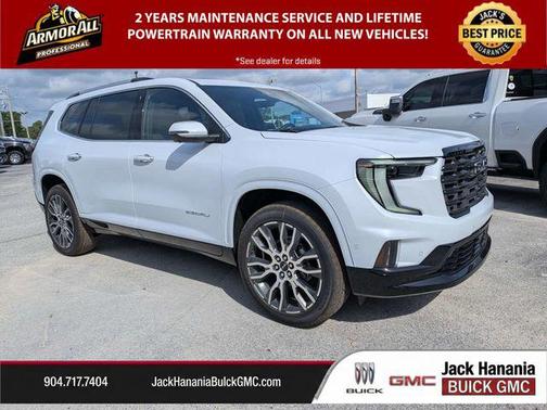 Glacier White Tricoat 2026 GMC Acadia Denali