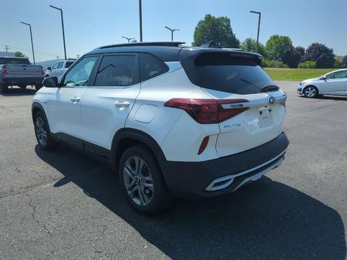Clear White/Black Roof 2021 Kia Seltos S