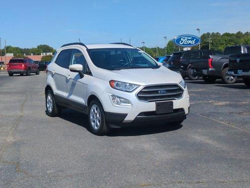 White Platinum Clearcoat Metallic 2018 Ford EcoSport SE