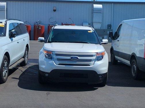White Platinum Clearcoat Metallic 2015 Ford Explorer Limited