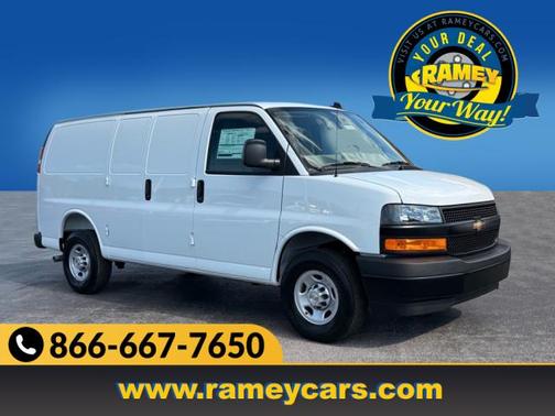 Summit White 2025 Chevrolet Express 2500 RWD 2500 Regular Wheelbase WT Cargo Van