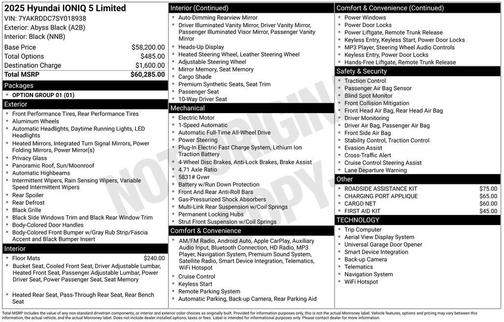 2025 Hyundai IONIQ 5 Limited