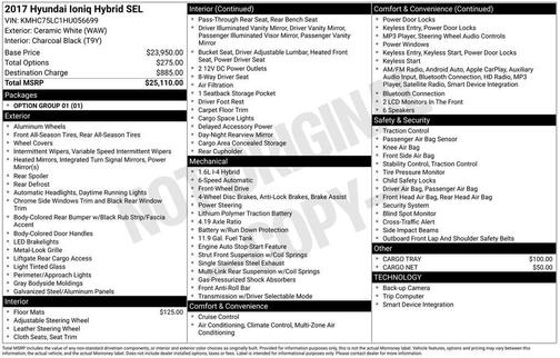 2017 Hyundai IONIQ Hybrid SEL