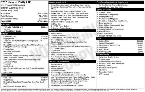 2026 Hyundai IONIQ 9 SEL