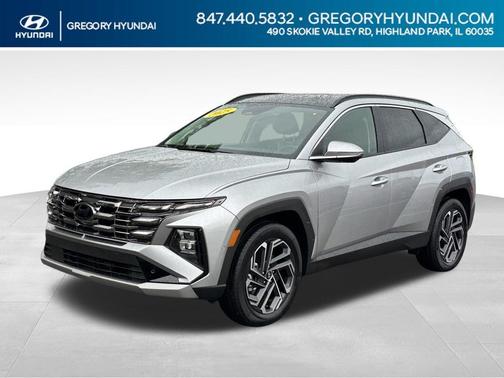 Shimmering Silver 2025 Hyundai TUCSON Hybrid Limited