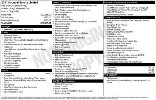 2011 Hyundai SONATA Limited 2.0T
