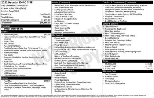 2022 Hyundai IONIQ 5 SE