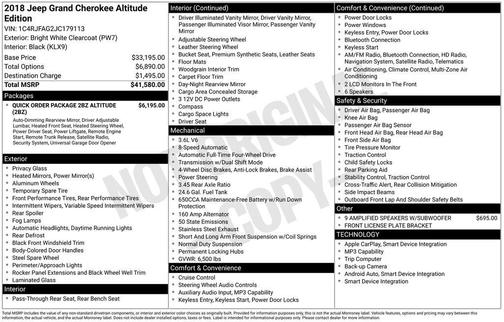 2018 Jeep Grand Cherokee Altitude