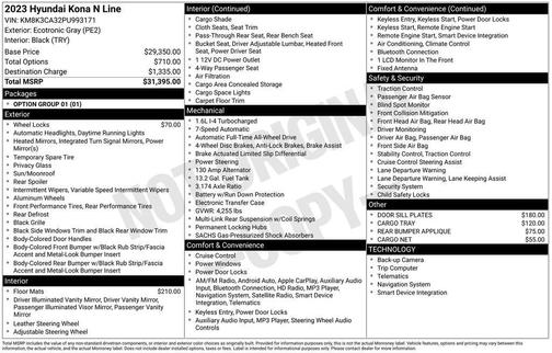 2023 Hyundai KONA N Line