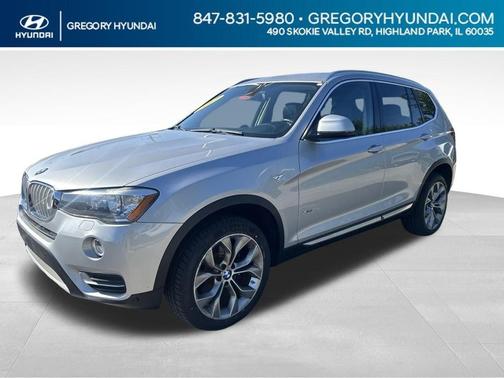 Glacier Silver Metallic 2017 BMW X3 xDrive28i