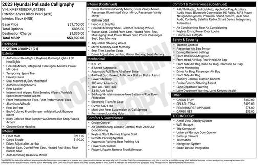 2023 Hyundai PALISADE Calligraphy