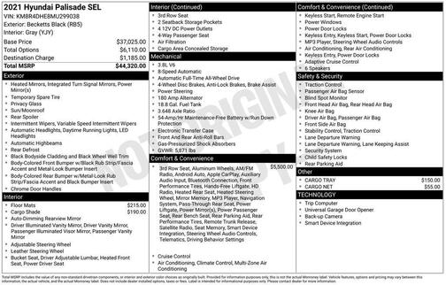 2021 Hyundai PALISADE SEL