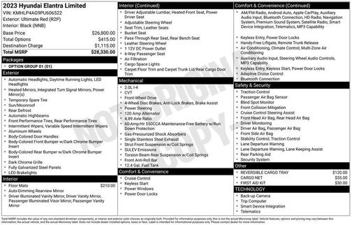 2023 Hyundai ELANTRA Limited
