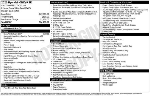 2026 Hyundai IONIQ 9 SE