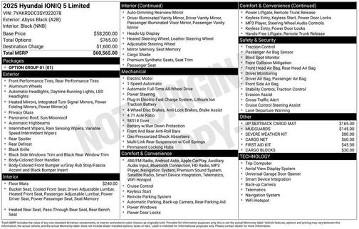 2025 Hyundai IONIQ 5 Limited