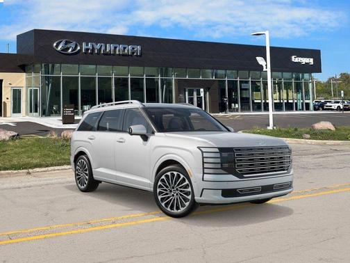 White 2026 Hyundai Palisade Hybrid Calligraphy