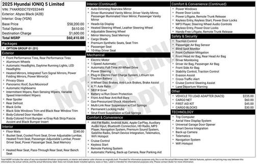 2025 Hyundai IONIQ 5 Limited