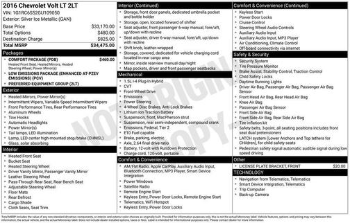 2016 Chevrolet Volt LT