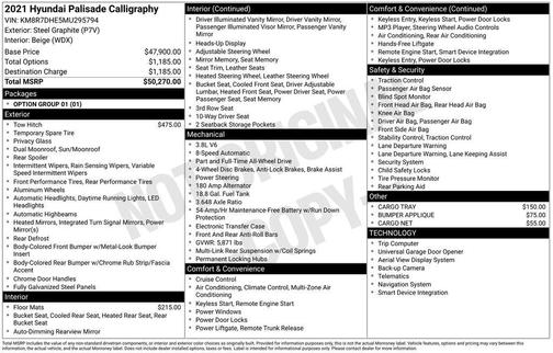 Steel / Graphite 2021 Hyundai PALISADE Calligraphy
