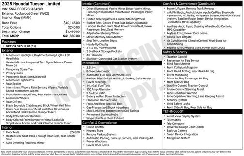 2025 Hyundai TUCSON Limited