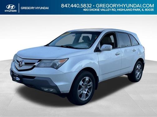 Aspen White Pearl 2008 Acura MDX Technology