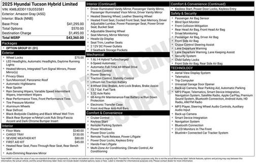 Amazon Gray 2025 Hyundai TUCSON Hybrid Limited