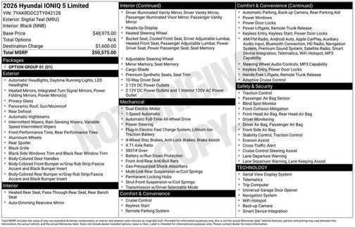 Teal 2026 Hyundai IONIQ 5 Limited