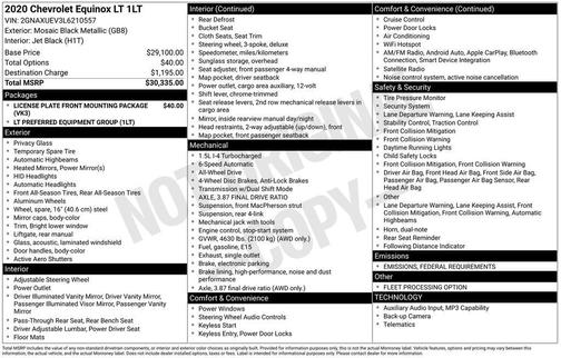 2020 Chevrolet Equinox 1LT