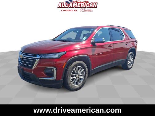 Cherry Red Tintcoat 2022 Chevrolet Traverse LT Leather