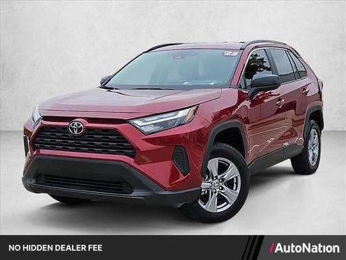 Ruby Flare Pearl 2025 Toyota RAV4 Hybrid LE