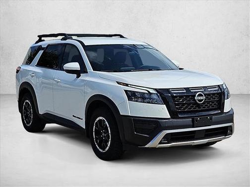 Glacier White 2025 Nissan Pathfinder Rock Creek 4WD