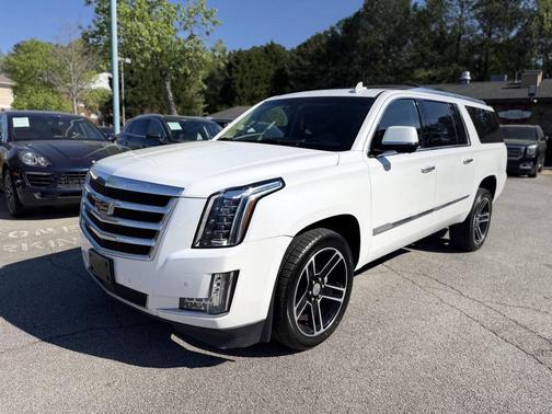 Crystal White Tricoat 2016 Cadillac Escalade ESV Premium