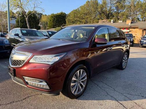 Maroon 2014 Acura MDX 3.5L