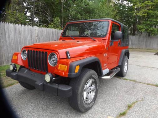 Red 2004 Jeep Wrangler X