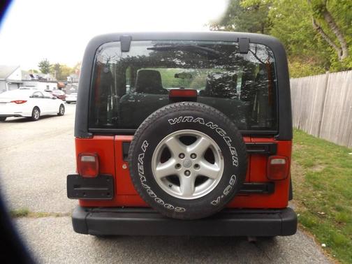 Red 2004 Jeep Wrangler X