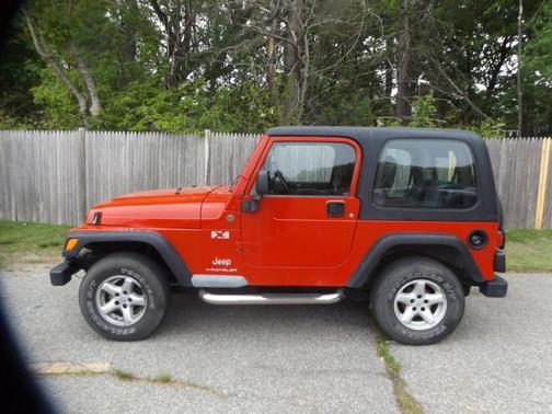 Red 2004 Jeep Wrangler X