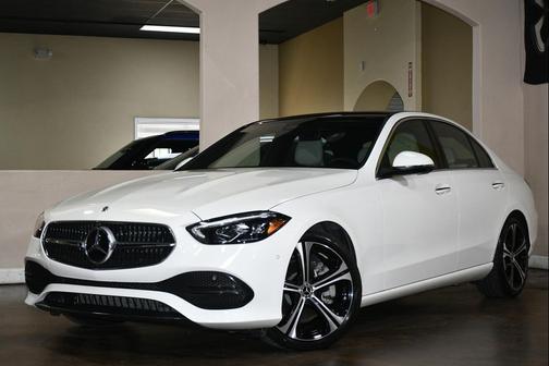Polar White 2023 Mercedes-Benz C-Class Sedan