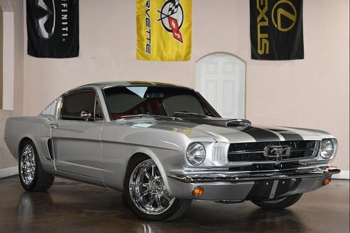 Silver 1965 Ford Mustang Base