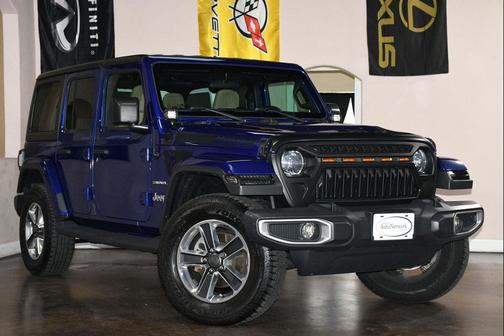 Ocean Blue Metallic Clearcoat 2018 Jeep Wrangler Unlimited Sahara