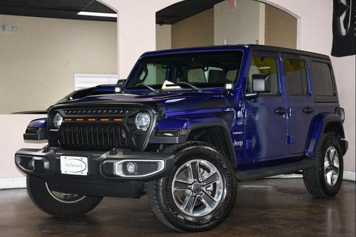 Ocean Blue Metallic Clearcoat 2018 Jeep Wrangler Unlimited Sahara
