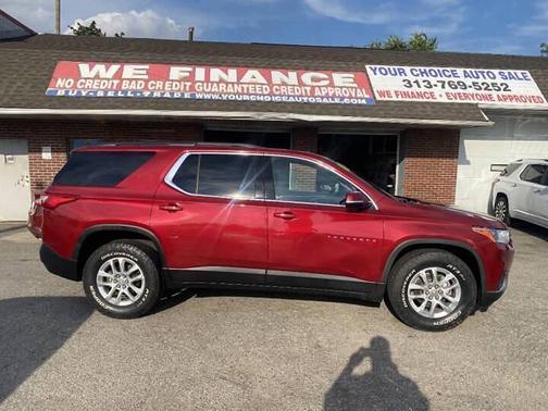 Cajun Red Tintcoat 2019 Chevrolet Traverse LT Cloth