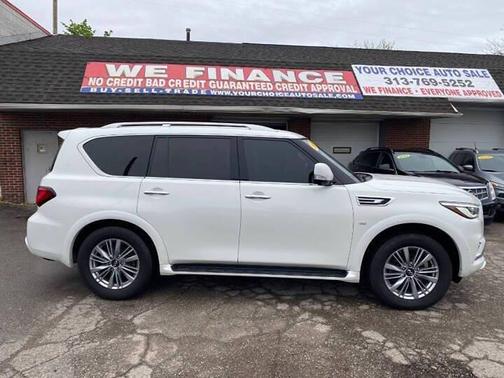 Moonstone White 2018 INFINITI QX80 Base