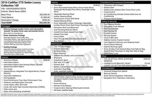 Black Raven 2016 Cadillac CTS 2.0L Turbo Luxury