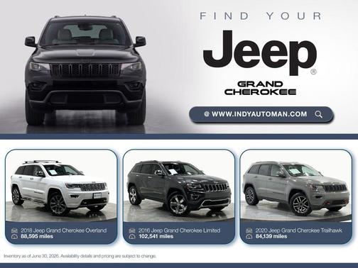 Granite Crystal Clearcoat Metallic 2018 Jeep Grand Cherokee Limited